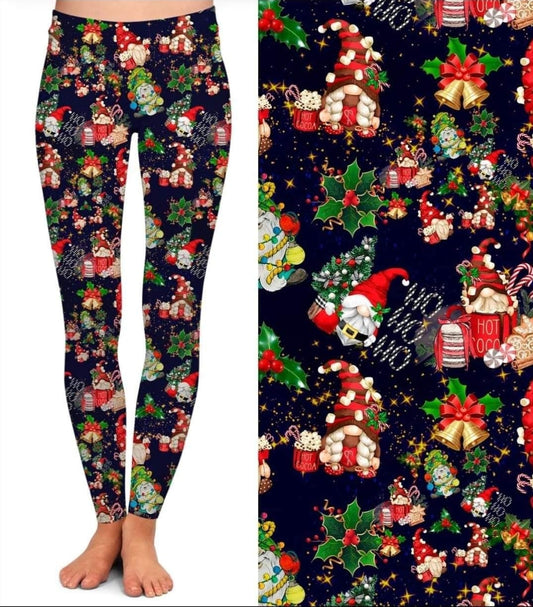 Gnomey Christmas leggings and capris