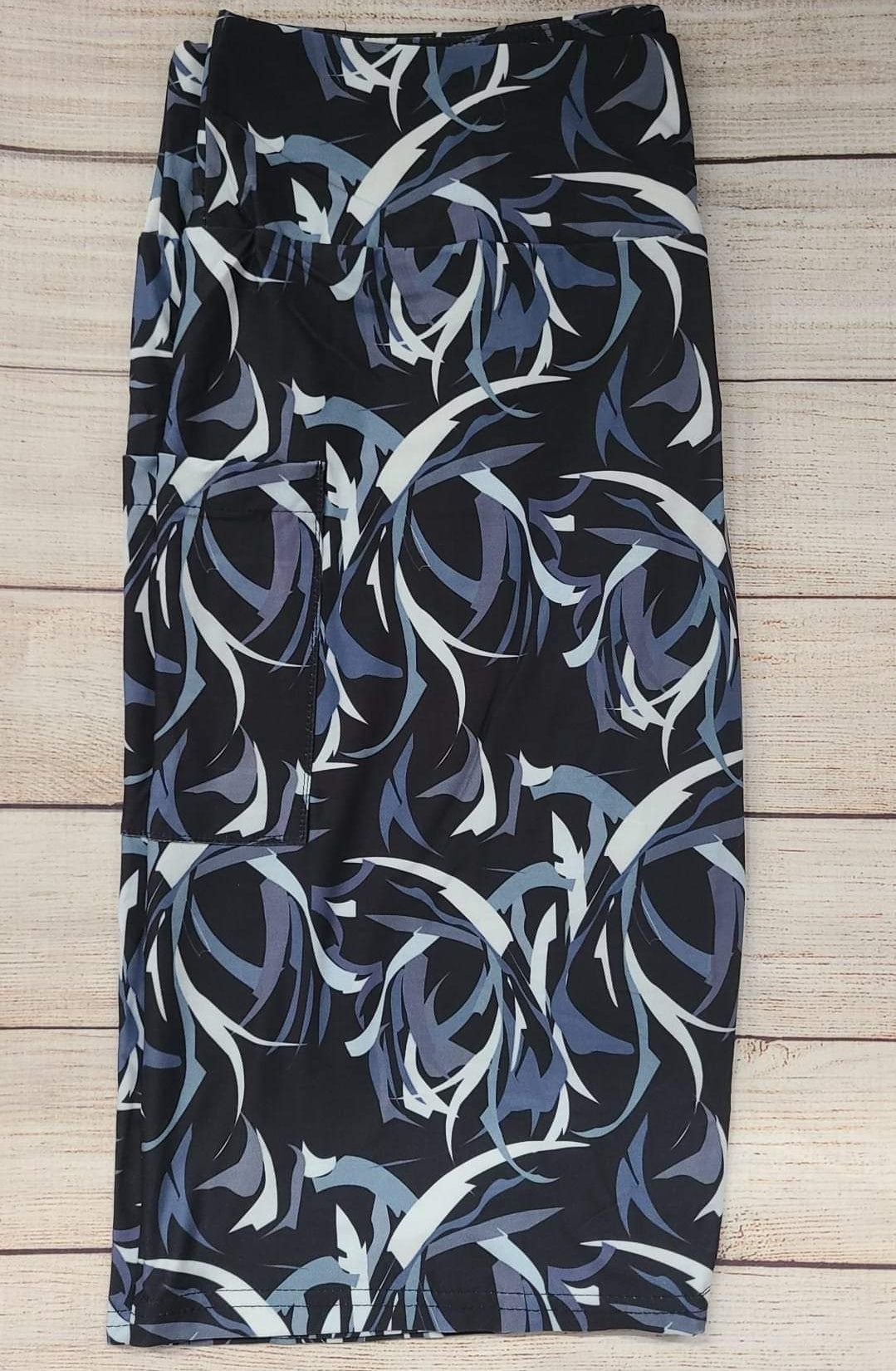 Swirls with pockets leggings/capris/shorts