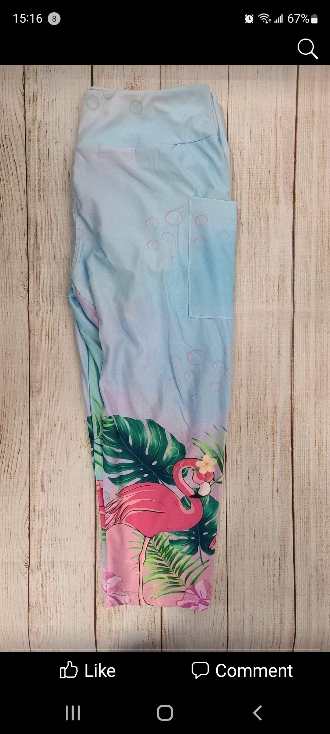 Fanny the Flamingo capris with pockets