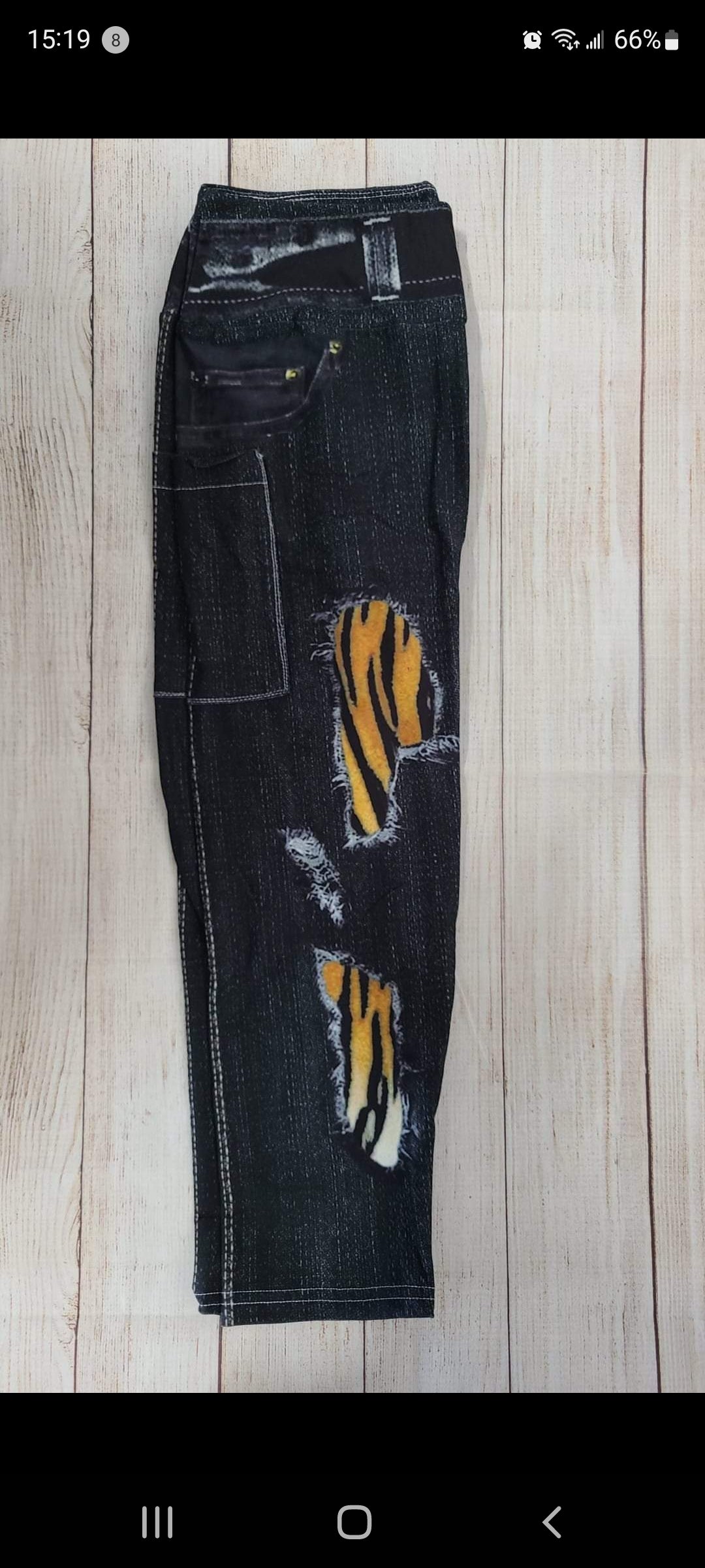 Black Tiger Jeans with pockets leggings and capris Wholesale