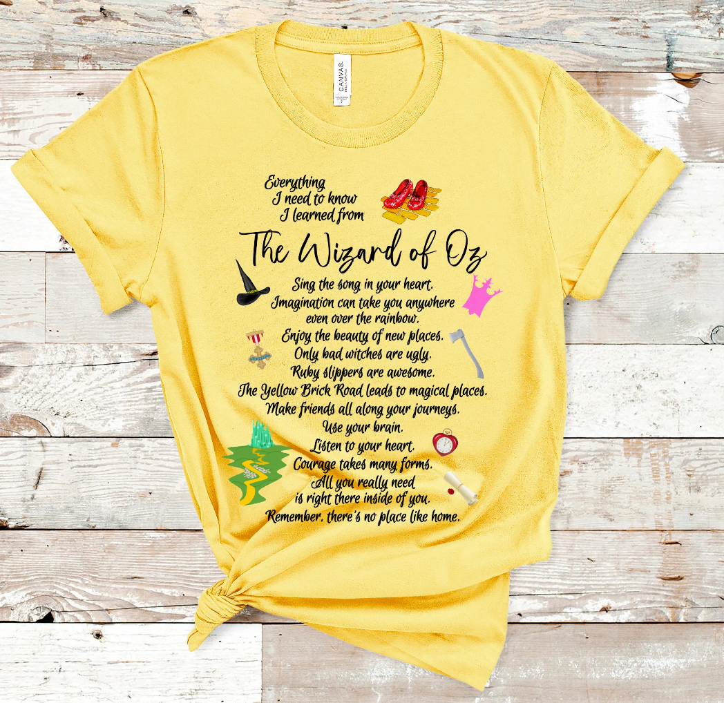 All I needed to know I learned from Oz Tee