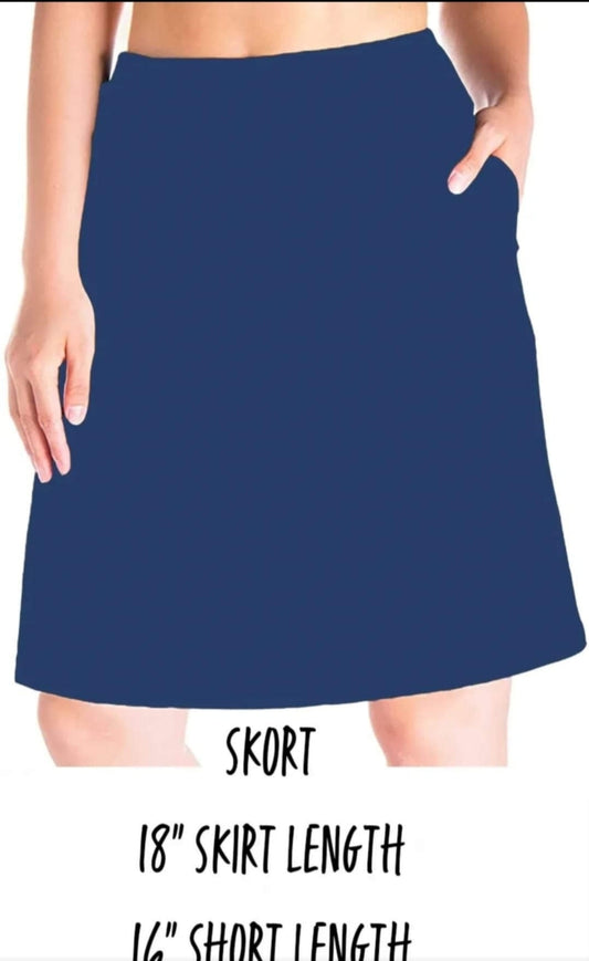 Royal Blue Skort