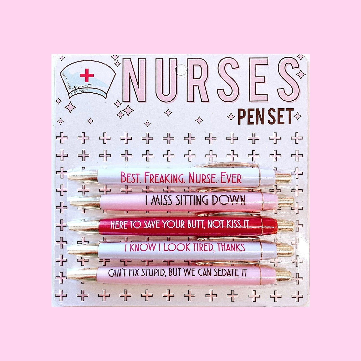 5 piece Nurse Snarky Pens Preorder – Sarah Bears Beary Charming Boutique