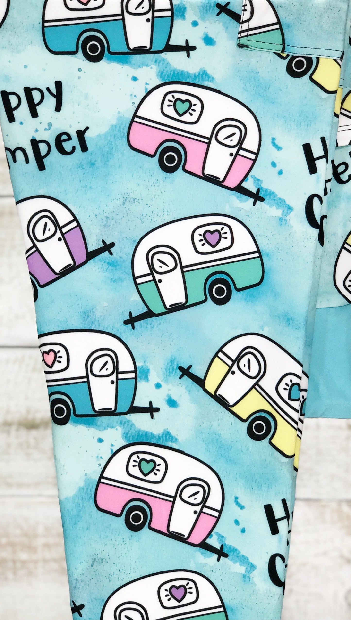 RTS - Watercolor Campers Leggings w/ Pockets
