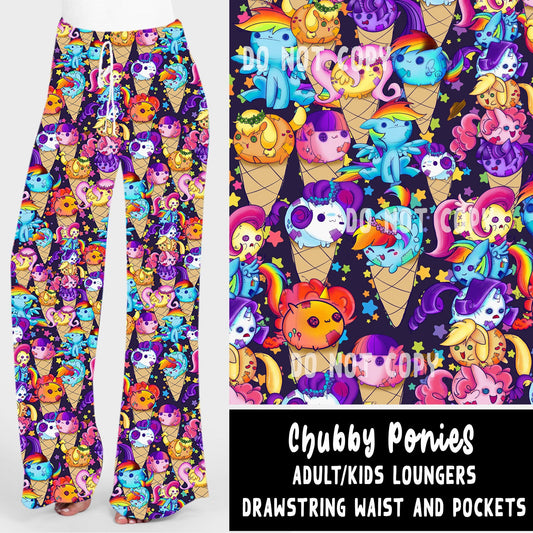SPRING BASH RUN-CHUBBY PONIES ADULT/KIDS LOUNGER-