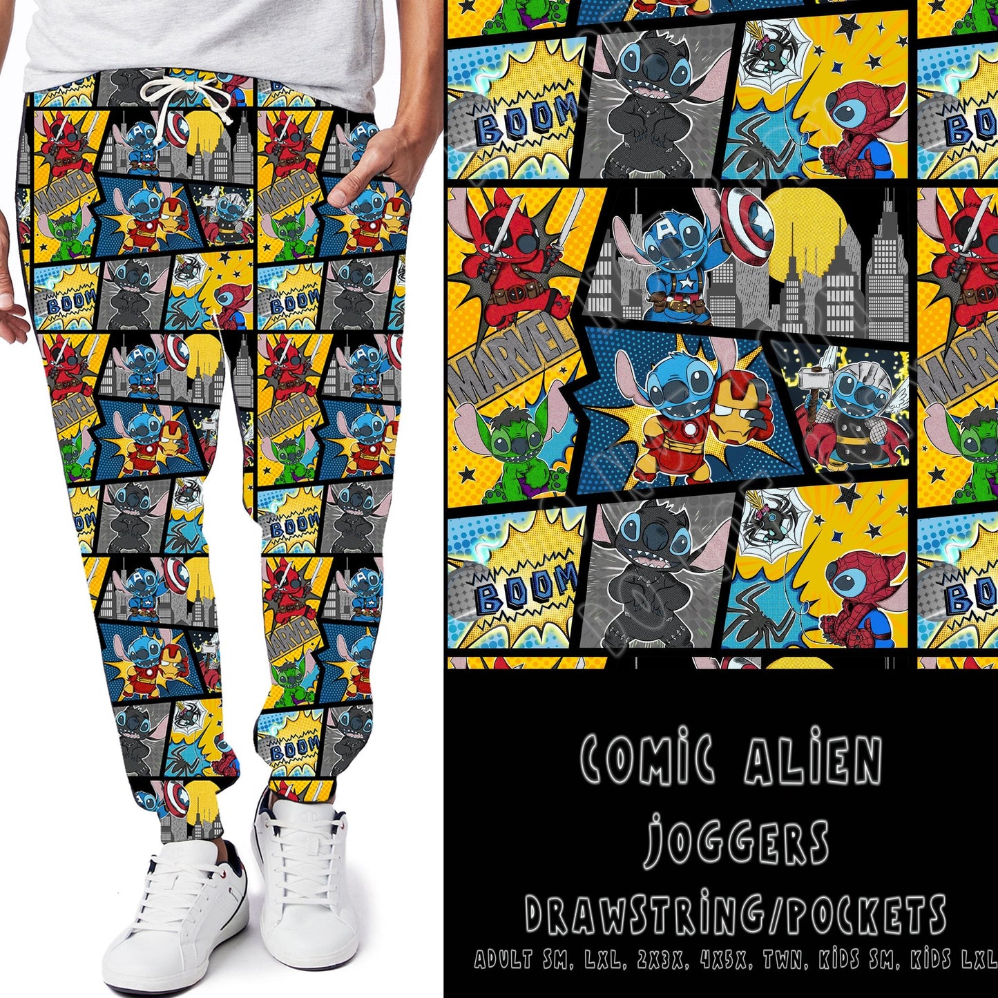 ACR RUN-COMIC ALIEN-LEGGINGS/CAPRI/JOGGER/JOGGER CAPRI