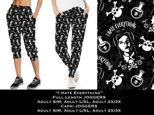 I Hate Everything - Full & Capri Joggers