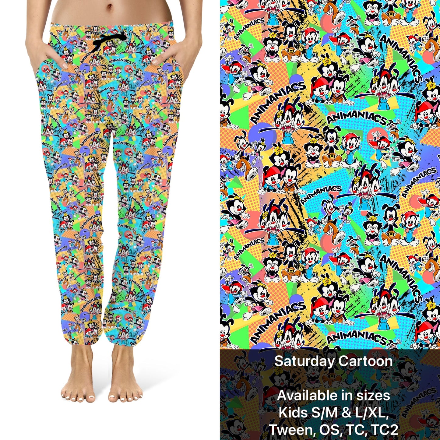 Saturday Cartoons leggings joggers capri or shorts