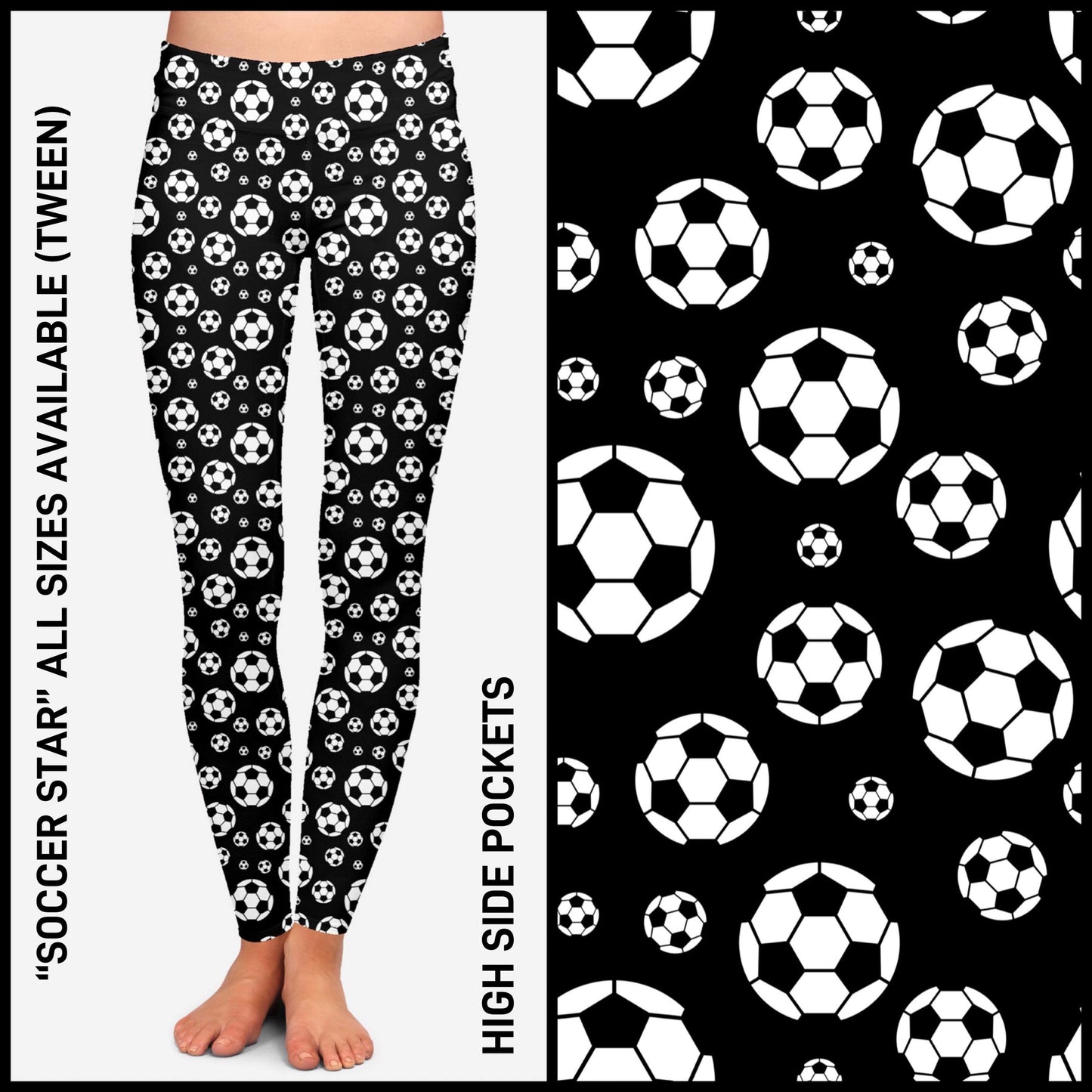 RTS - Soccer Star Leggings with Pockets