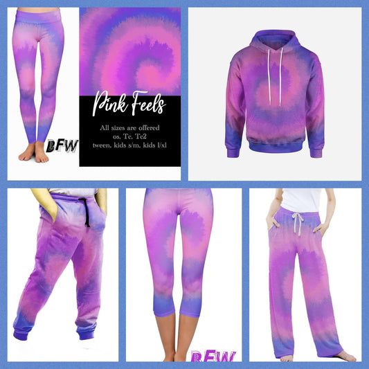 “Pink Feels” Hoodies, Leggings, Capris, Lounge Pants and Joggers