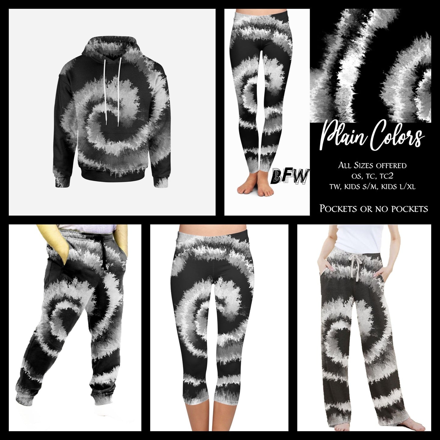 “Plain Colors” Hoodies, Leggings, Capris, Lounge Pants and Joggers