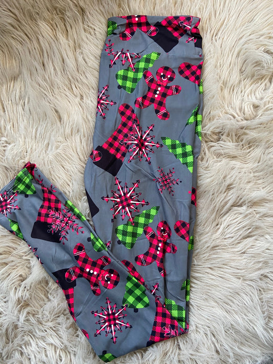 Plaid Gingerbread legging