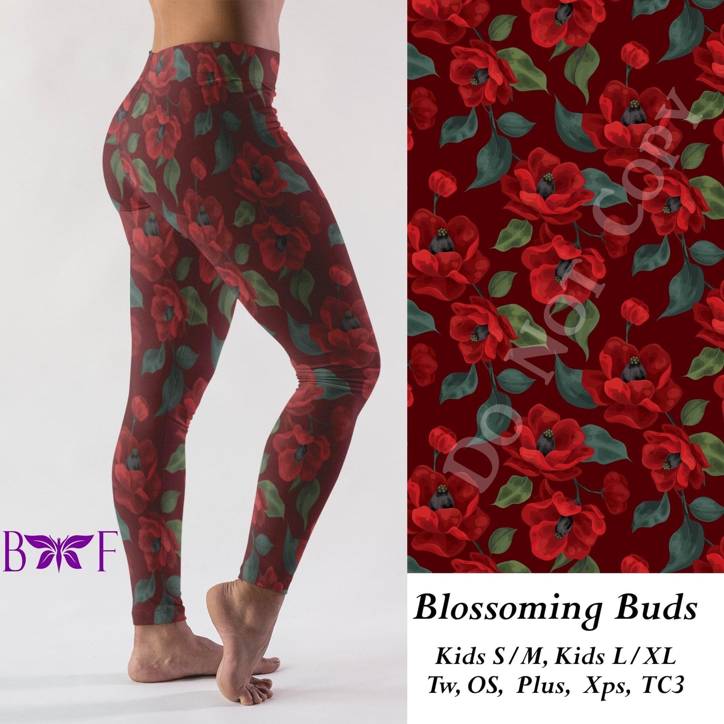 Blossoming Buds - Leggings, Capri, Full/Capri Length Loungers & Joggers