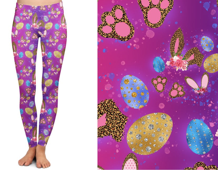 “Floral Ears” Easter Hoodies, Leggings, Capris, Lounge Pants and Joggers {PREORDER #0209}