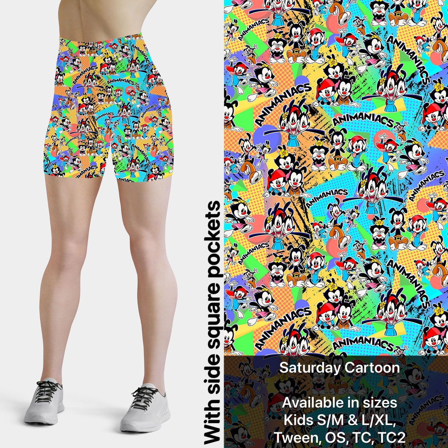 Saturday Cartoons leggings joggers capri or shorts