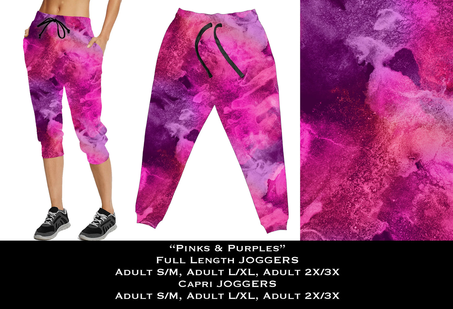 Pink & Purple - Full & Capri Joggers
