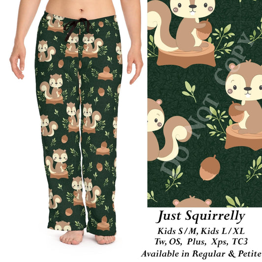 Just Squirrelly- Leggings, Capri, Full/Capri Length Loungers & Joggers