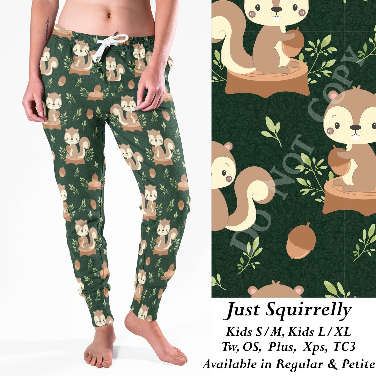 Just Squirrelly- Leggings, Capri, Full/Capri Length Loungers & Joggers