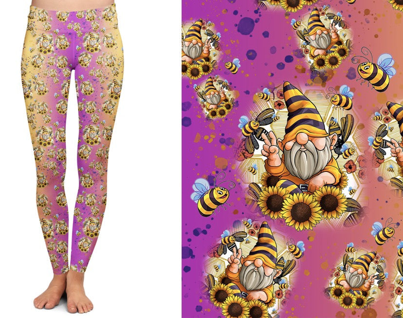 Sunflower Gnome - Hoodies, Leggings, Capris, Lounge Pants and Joggers {PREORDER #0209}