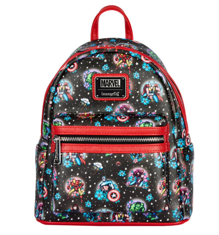 Avengers Floral Tattoo Mini Genuine Loungefly Backpack