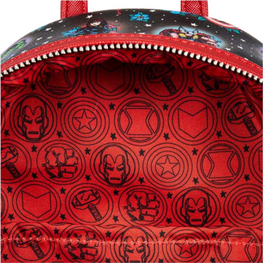 Avengers Floral Tattoo Mini Genuine Loungefly Backpack