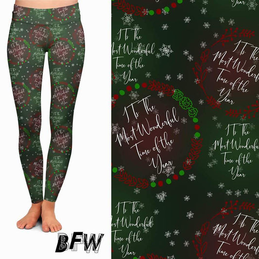 "Most Wonderful Time" Leggings, Lounge Pants and Joggers