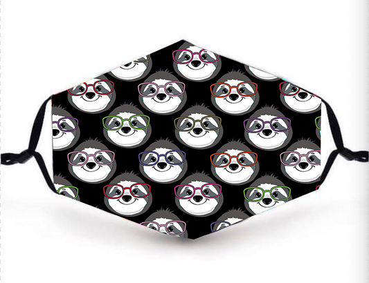 NERDY SLOTH FACE SHIELD