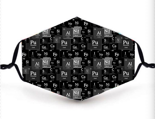 PERIODIC TABLE FACE SHIELD
