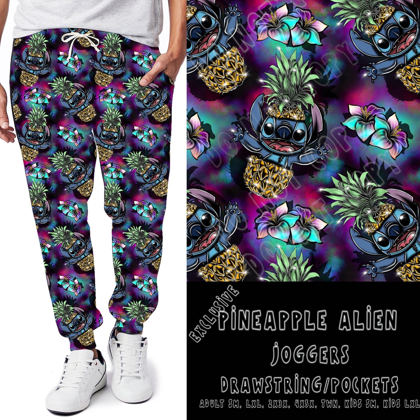 ACR RUN-PINEAPPLE ALIEN-LEGGINGS/CAPRI