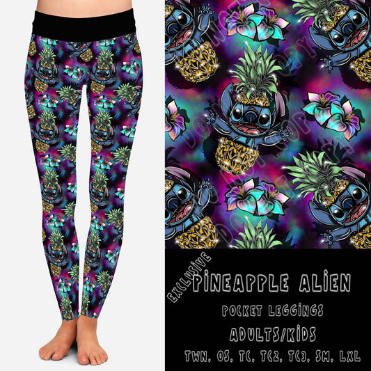 ACR RUN-PINEAPPLE ALIEN-LEGGINGS/CAPRI