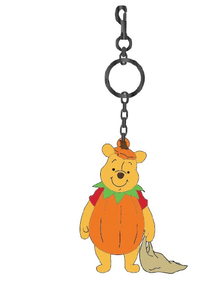 Pooh Loungefly Disney 3d molded keychain