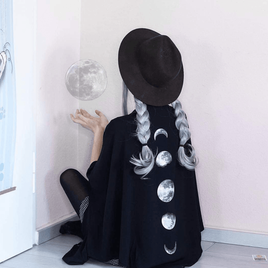 Women's Phases Of Moon Punk Cloak