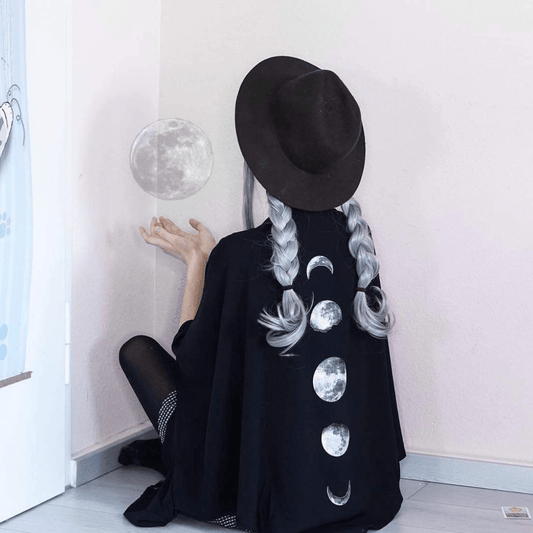 Women's Phases Of Moon Punk Cloak