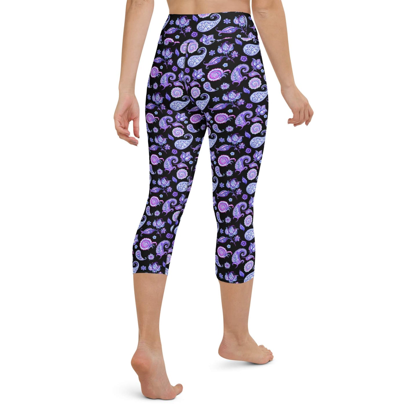 PURPLE PAISLEY legging jogger or capri