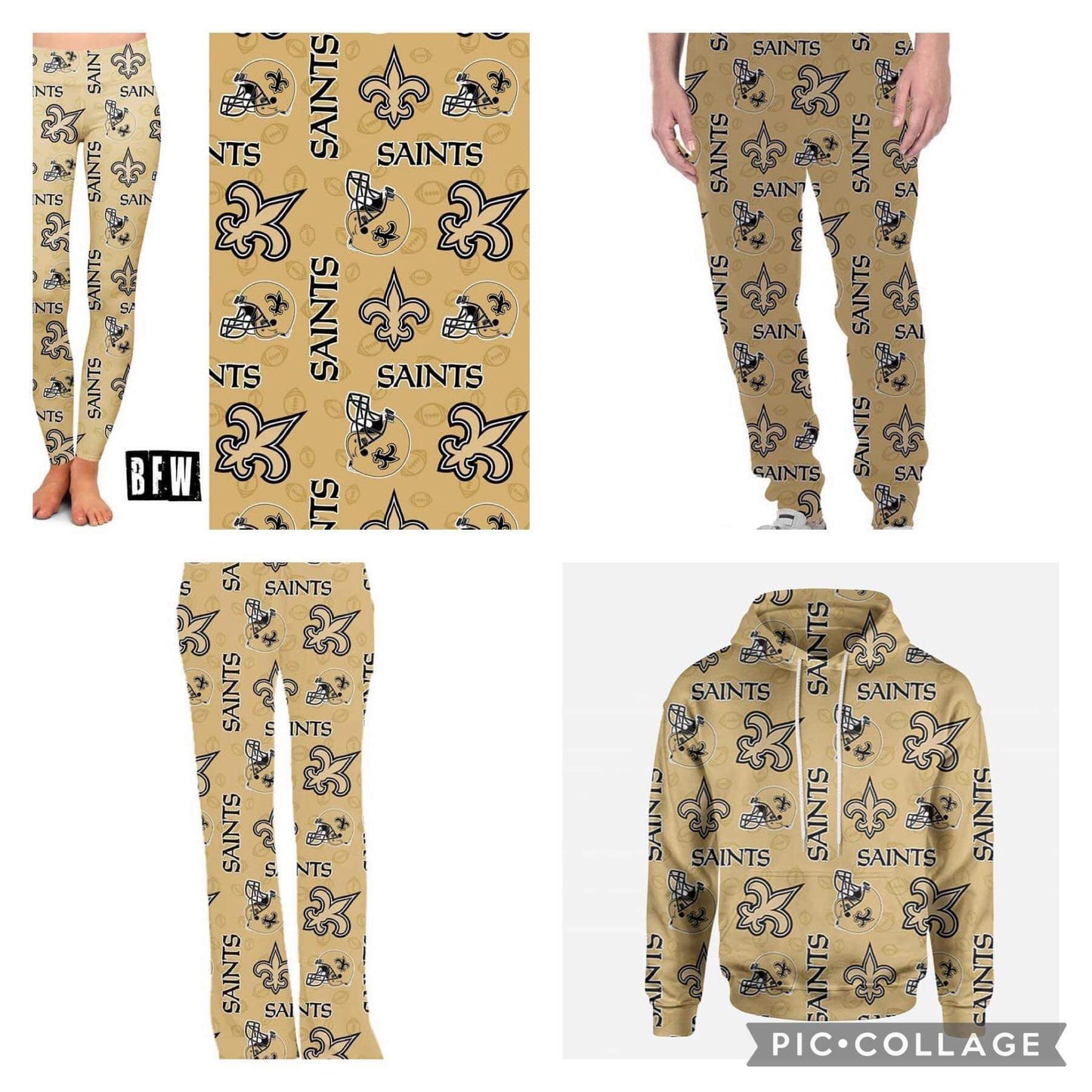 New Orleans Leggings, lounge pants, joggers and hoodies