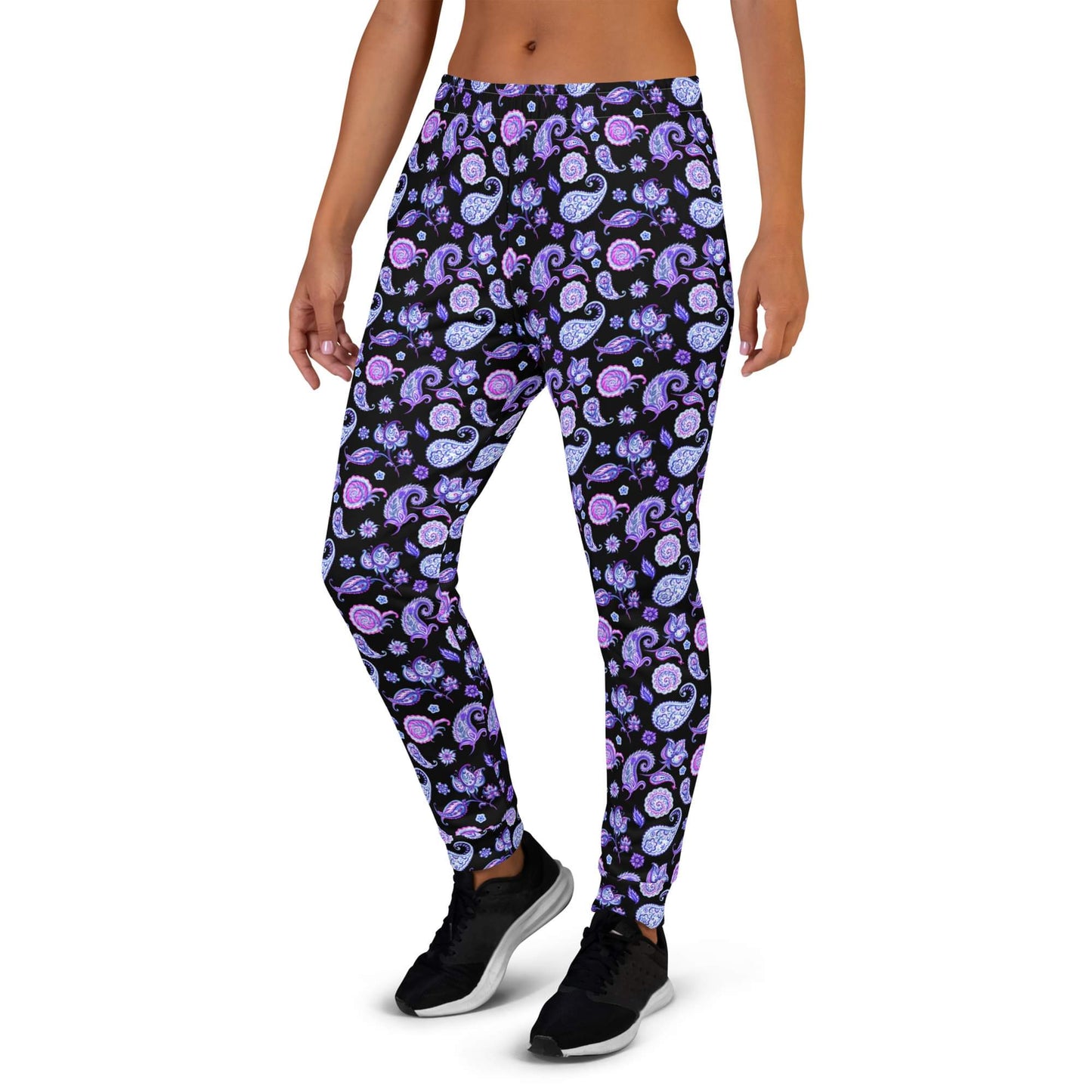 PURPLE PAISLEY legging jogger or capri