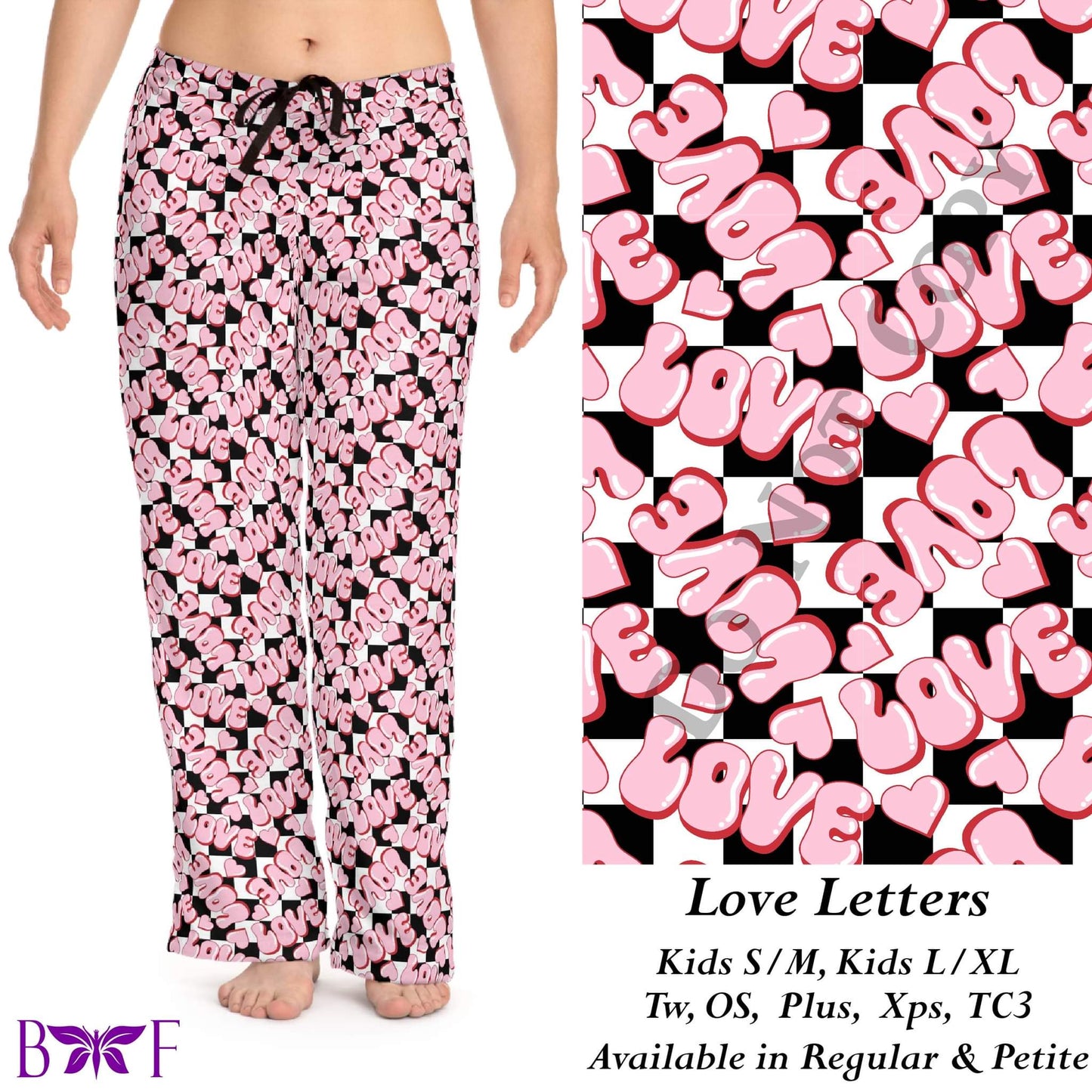 Love letters leggings with pockets