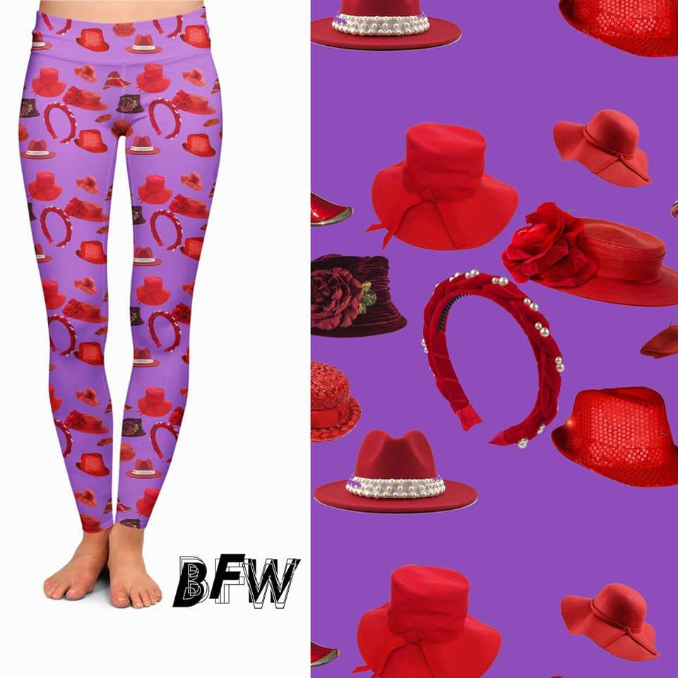 Red Hat leggings, lounge pants and joggers