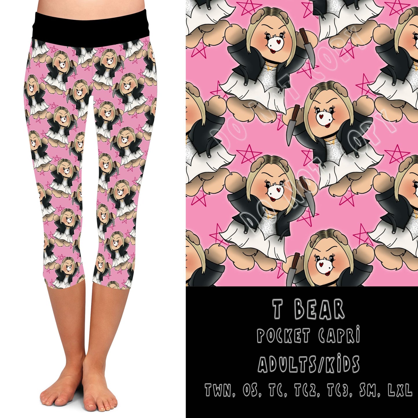 BEARY SCARY RUN- T BEAR-LEGGINGS/CAPRI/JOGGER/JOGGER CAPR